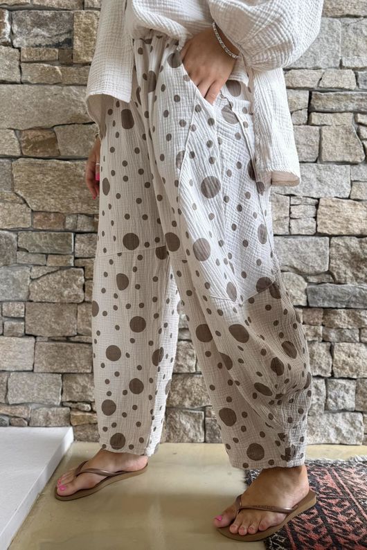 Hush Pillow Cotton Spot On Classic Barrel Pant Calico